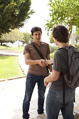 Image showing Student handshake