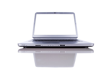 Image showing Laptop with copy space screen