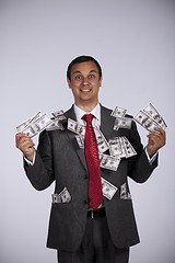 Image showing Happy rich businessman