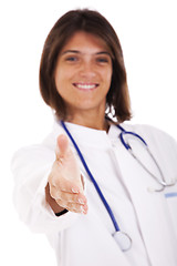 Image showing Friendly female doctor