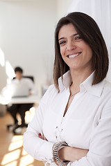 Image showing Modern businesswoman at her office