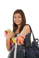 Image showing Teenager ready to go back to school