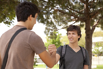 Image showing Student handshake