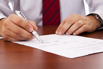 Image showing Signing a contract