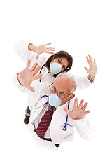 Image showing Team doctors with a mask