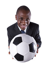 Image showing African soccer fan