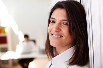 Image showing Modern businesswoman at her office