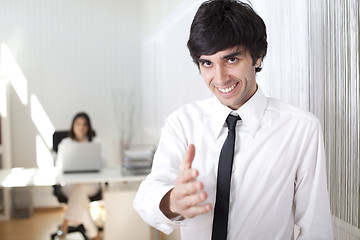 Image showing Modern businesswoman at her office