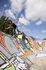 Image showing cool skateboard woman