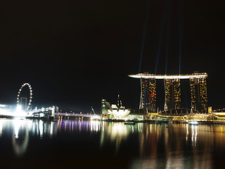 Image showing Singapore by night