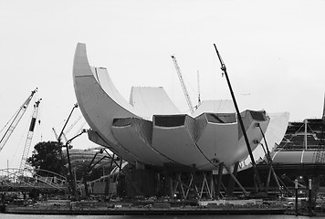 Image showing Marina Bay Museum in Singapore under construction