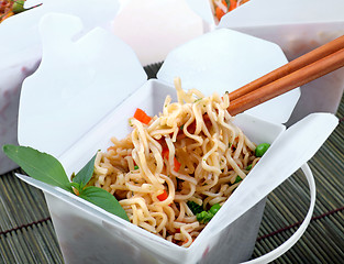 Image showing Take Out Chinese Noodles