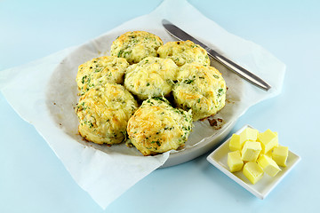 Image showing Cheese And Spinach Scones