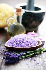 Image showing lavender spa