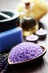 Image showing lavender spa