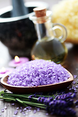 Image showing lavender spa