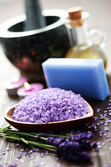 Image showing lavender spa