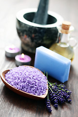 Image showing lavender spa