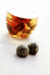 Image showing glass of white tea