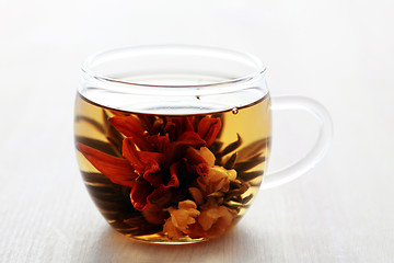 Image showing glass of white tea