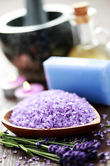 Image showing lavender spa