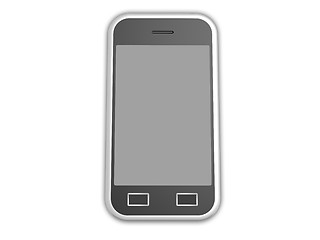 Image showing Isolated cell phone