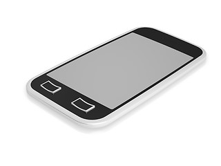 Image showing Isolated mobile phone