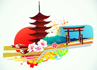 Image showing Traditional Japanese background