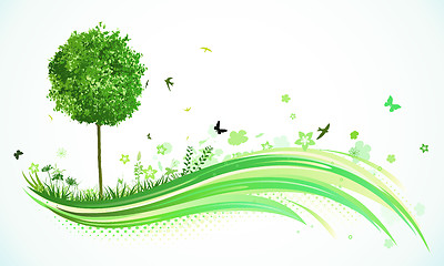 Image showing Green Eco Background