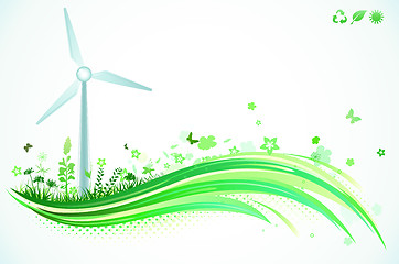 Image showing Green Eco Background