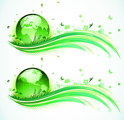 Image showing Green Eco Background