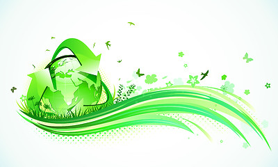 Image showing Green Eco Background