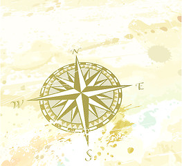 Image showing Compass windrose