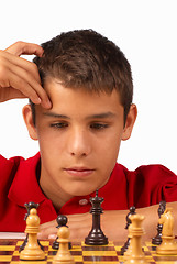 Image showing Playing chess