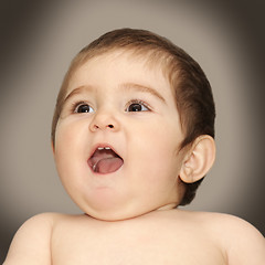 Image showing Shouting baby