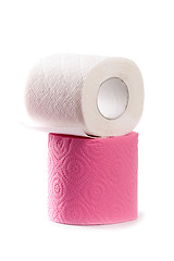 Image showing two toilet paper rolls