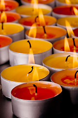 Image showing flaming candles