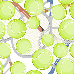 Image showing  tennis balls pattern