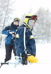 Image showing Skiers