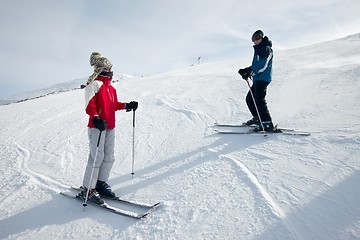 Image showing Skiing