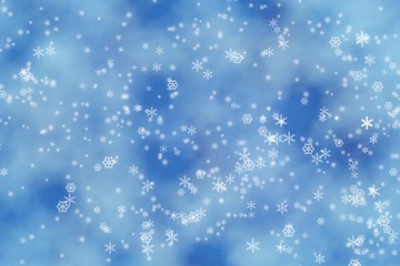 Image showing Winter lights background