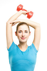 Image showing young fitness woman