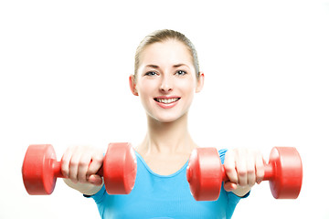 Image showing young fitness woman