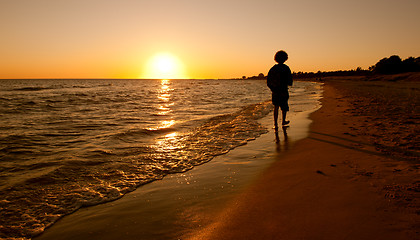 Image showing Boy on beach