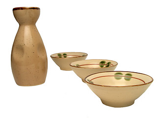 Image showing Sake dishes