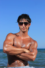 Image showing sexy caucasian fit man