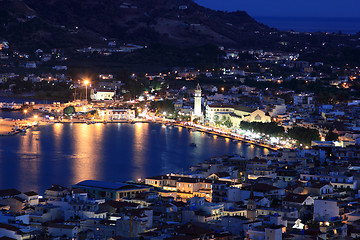 Image showing Nigh view on Zante town
