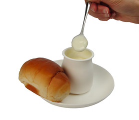 Image showing Yogurt breakfast