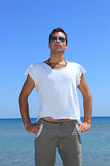 Image showing sexy caucasian fit man