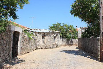 Image showing A small Greek village
